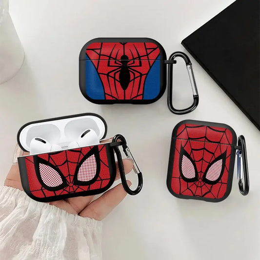 Earphone Cases Cover Case For Airpods 1 2 Pro3 3 4 Pro Pro2 Black Spider Design