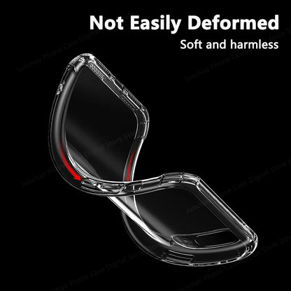Shockproof Clear Soft Back Case For Samsung Galaxy S24 S24Ultra S24Plus S24FE Transparent Phone Cases Covers