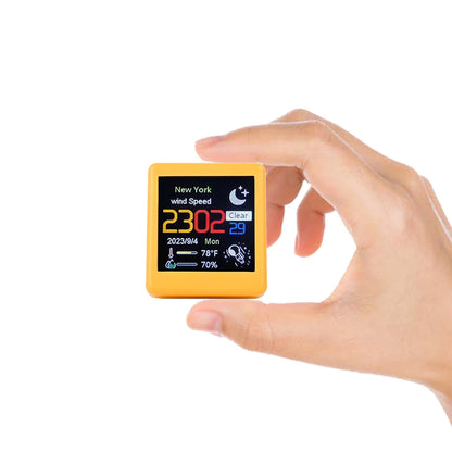 Smart weather clock electronic photo album weather station animation display WiFi networking automatic update desktop ornament