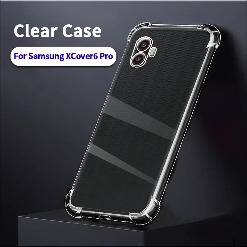 Clear Soft Back Case For Samsung Galaxy XCover5  XCover6Pro XCover7 Transparent Phone Cases Covers Shockproof