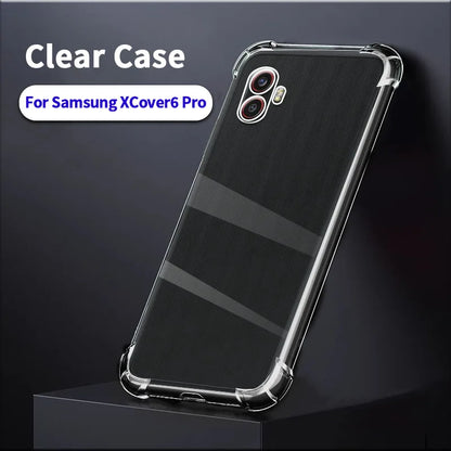 Clear Soft Back Case For Samsung Galaxy XCover5  XCover6Pro XCover7 Transparent Phone Cases Covers Shockproof