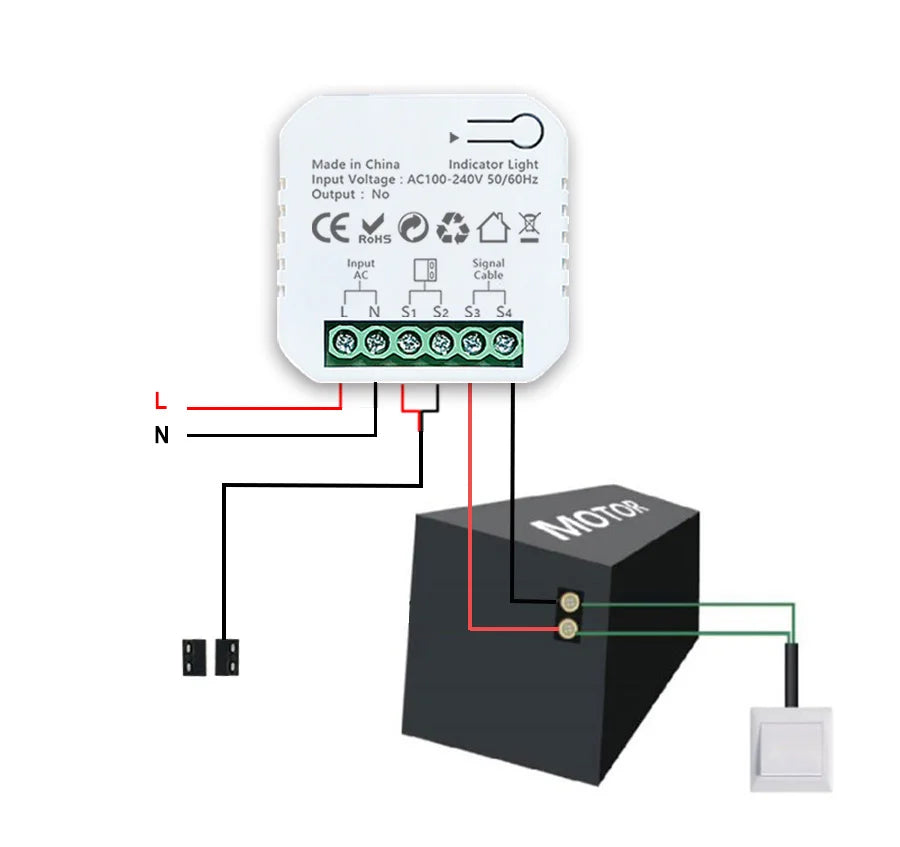 Smart WiFi Garage Door Sliding Gate Opener Controller App Remote Monitor Timer Open Close Control Work with Tuya