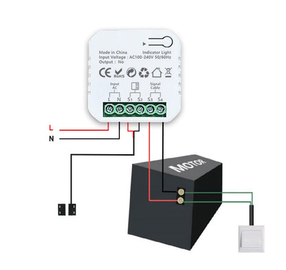 Smart WiFi Garage Door Sliding Gate Opener Controller App Remote Monitor Timer Open Close Control Work with Tuya