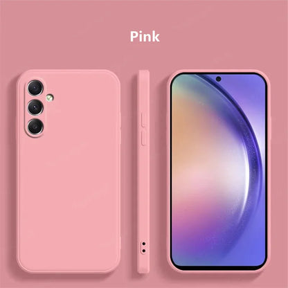 For Samsung Galaxy M35 Case Cover Samsung Galaxy M35 Funda Coque Soft Original Liquid Silicone TPU Back Case For Samsung M35 5G