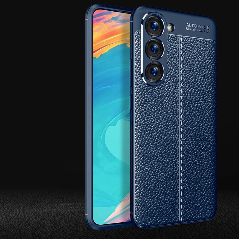 For Samsung Galaxy S23 Plus Case Cover Samsung S23 S 23 Plus Ultra Capa Shockproof TPU Leather For Fundas Samsung S23 Plus Coque