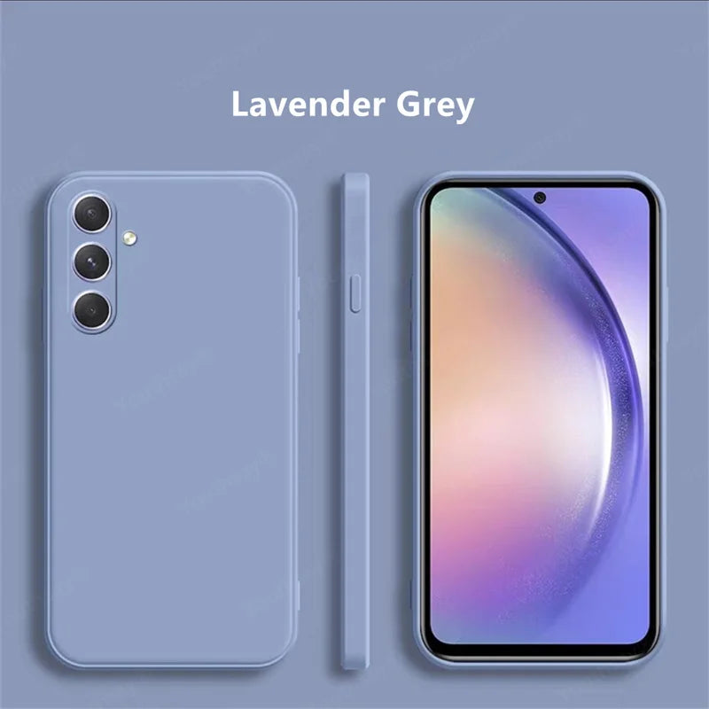 For Samsung Galaxy M35 Case Cover Samsung Galaxy M35 Funda Coque Soft Original Liquid Silicone TPU Back Case For Samsung M35 5G