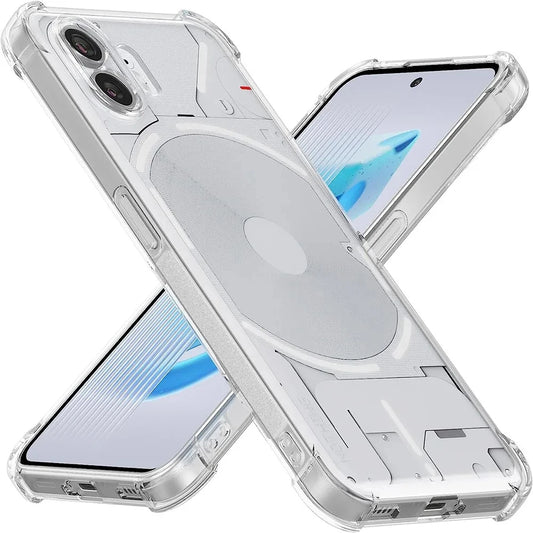 Clear Case For Nothing Phone 1 2 2A One Two Thick Shockproof Soft Silicone Phone Cover No thing Phone1 Phone2 2A Coque