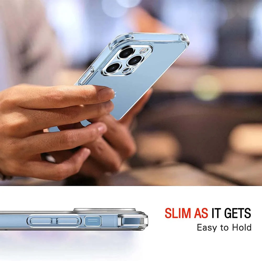 Case For iphone 13 Pro Case iphone 11 12 13 mini 14 15 16 Pro Max Cover Shockproof Clear Silicone Cover Cases