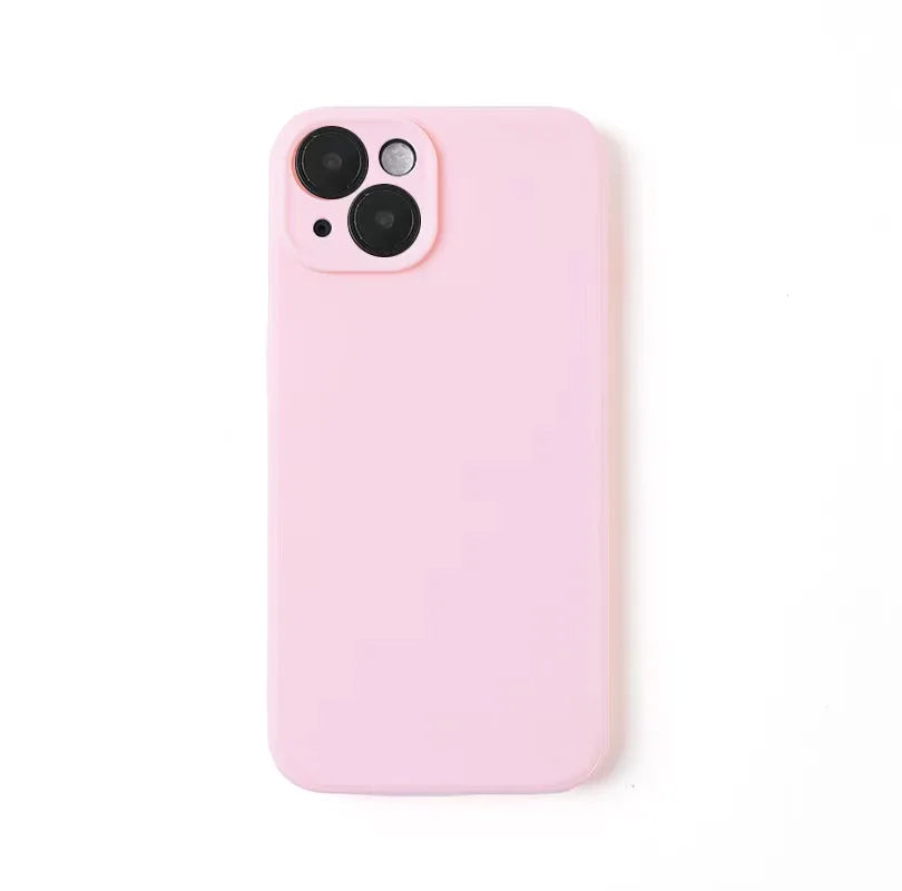Luxury Silicone Phone Case for iPhone 11 12 13 14 15 Pro Max Mini Soft Candy Cover for iPhone XR XS Max 7 8 Plus SE 2020 Cases