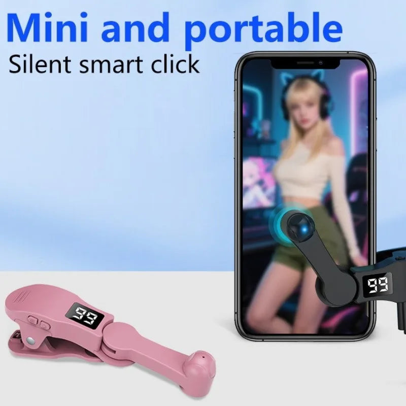 New! For Smart Phone Apps Video Live Streaming Gadget  Smartphone Game Screen Touch Tripods Screen Auto Clicker