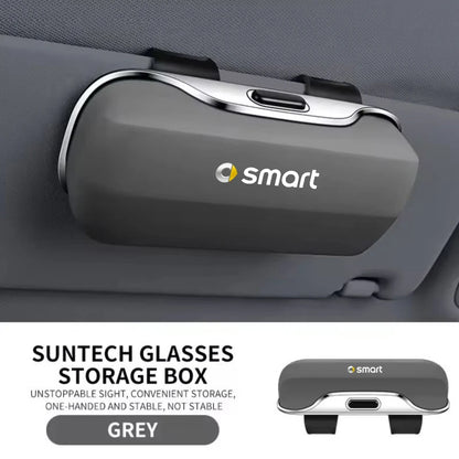 For Smart Fortwo Forfour 451 453 450 452 454 Roadster Car Visor Sunglasses Glasses Case Glasses Holder Clip Box Accessories