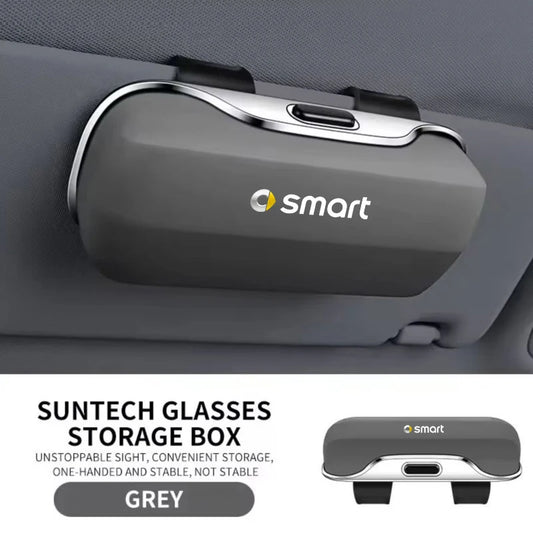 For Smart Fortwo Forfour 451 453 450 452 454 Roadster Car Visor Sunglasses Glasses Case Glasses Holder Clip Box Accessories