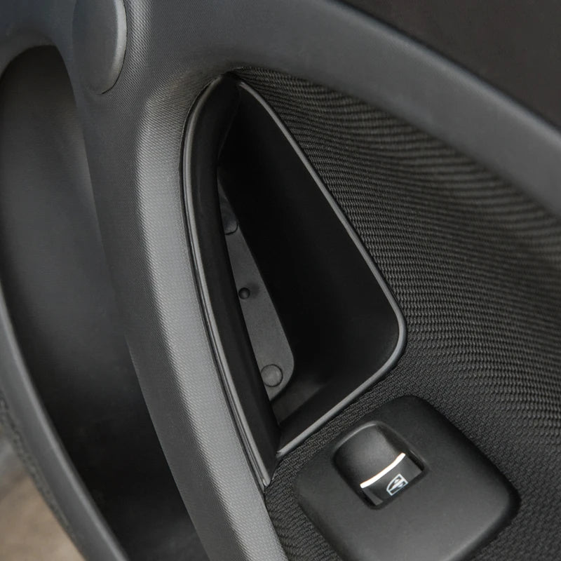 For Smart Fortwo Forfour 453 Accessories Car Door Storage Box Case Organizer Wallet Phone Coins Cigarette Keys Interior Styling