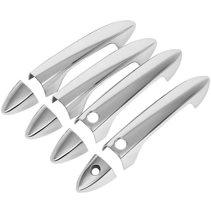 1 Set For Honda Accord 2013-2017 Exterior Smart Door Handle Frame Cover Trim With Smartkey ABS Protective Sticker Accessories