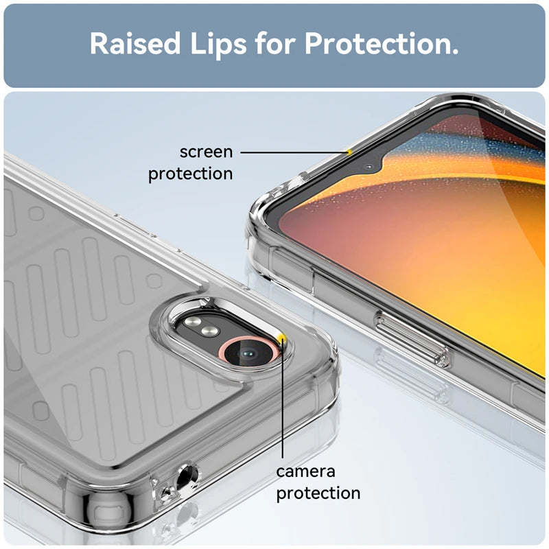 For Samsung XCover 7 Case Cover Samsung Galaxy XCover 7 Capas Armor Shockproof Bumper Transparent Colour Clear Samsung XCover 7