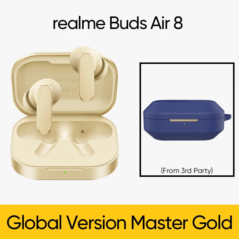 realme Buds Air 8  Wireless Earphone Bluetooth 5.4 Active Noise Cancelling True  Hours Battery TWS Earbuds Global Version
