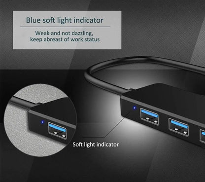 USB 3.0 Hub 4 Port USB Hub USB Splitter USB Expander for Laptop, Xbox, Flash Drive,Printer, Camera,Keyborad, Mouse